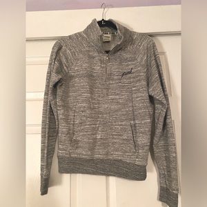 PINK sweater -Heather grey